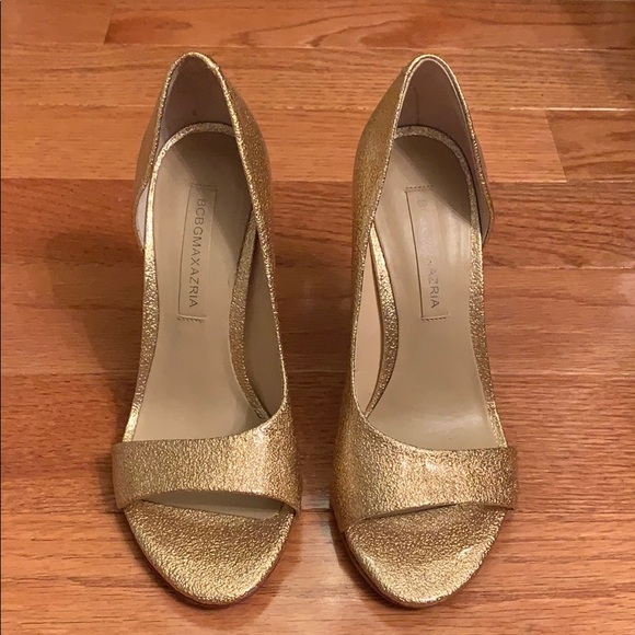 BCBGMaxAzria Shoes - BCBG Max Azria Gold Heels